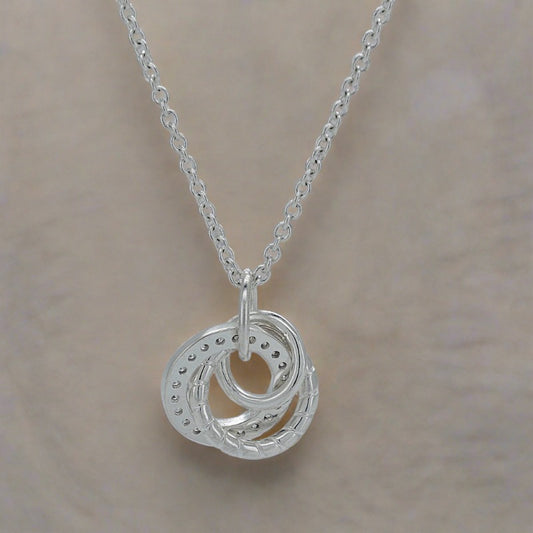Most Popular Trending Sterling Silver Encircled Pendant Necklace from Boujee Ice