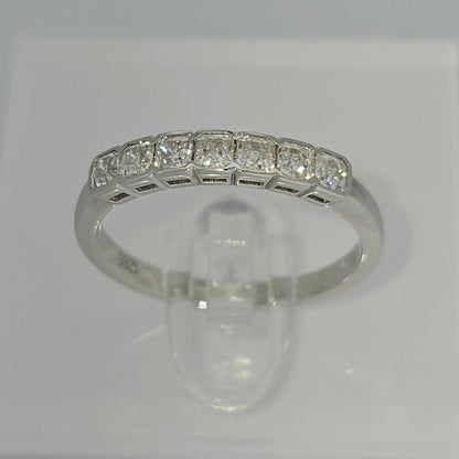 Fashionable Asscher Cut 7 Stone Diamond Ring from Boujee Ice
