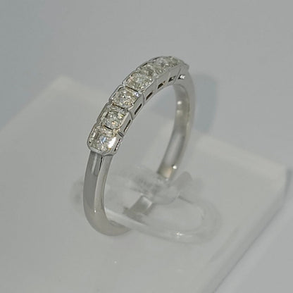 Fashionable Asscher Cut 7 Stone Diamond Ring from Boujee Ice