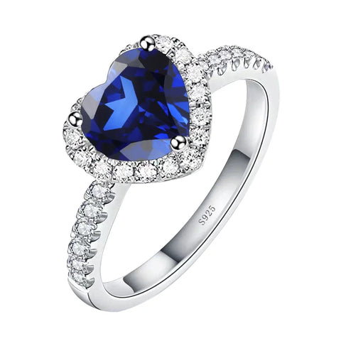 Gem Stone King Sterling Silver Heart Cubic Zirconia Charm - 11mm Bead For Bracelets & Necklaces
