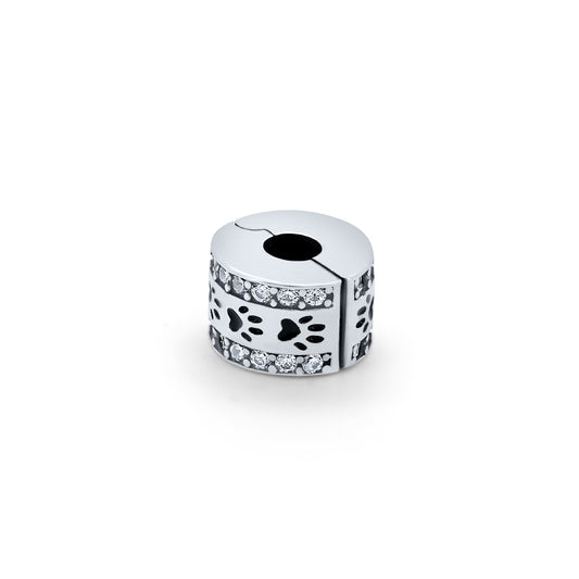 Paw print charm spacer from Boujee Ice
