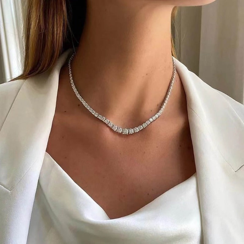 Tapered Tennis Necklace – Boujee Ice1