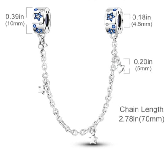 Stars Chain Spacer Charm for Charm Bracelets from Boujee Ice
