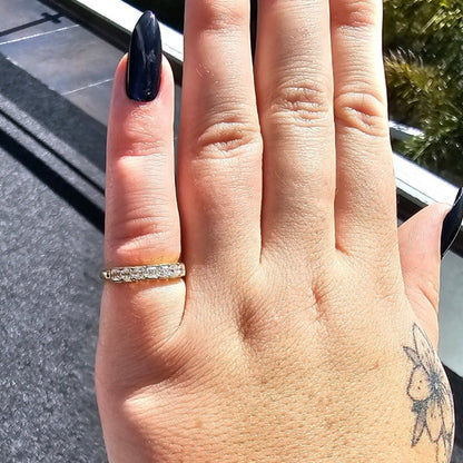 Fashionable Asscher Cut 7 Stone Diamond Ring from Boujee Ice